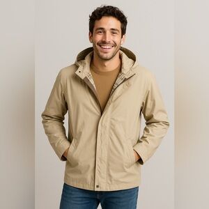 Liz Claiborne Tan Raincoat for Men